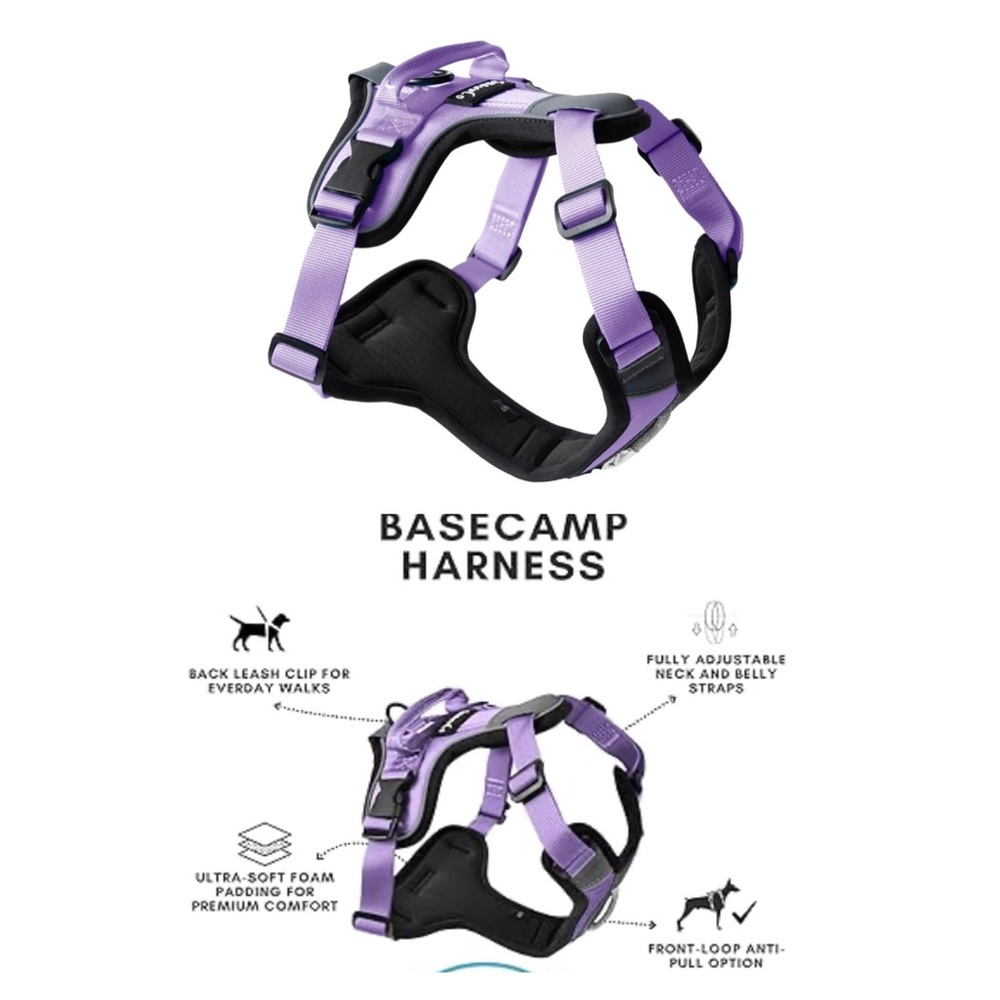 🌼 New Purple Dog No Pull Vest Harness Size XS